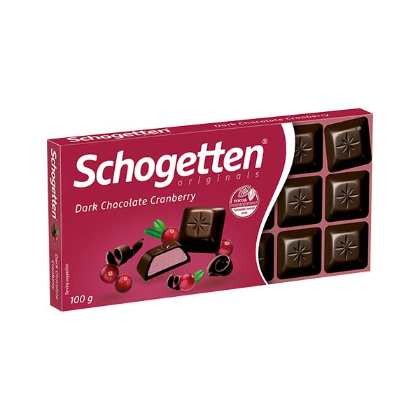 Schogetten Originals News taste: Dark Chocolate Cranberry